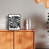 Quadro Decorativo Flower Abstract perfeitos para quartos, salas, cozinha e escritorios. 15x20, Moldura Pinus.