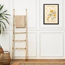 Quadro Decorativo Flower Market - New York 33x24cm - com vidro