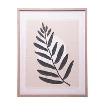 Quadro Decorativo Folha Botânica 40cm x 50cm x 2cm MDF