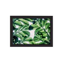 Quadro Decorativo Folhagem Folha 3 Moldura Preta 22x32cm