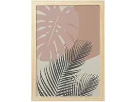 Quadro Decorativo Folhagens Plantas 24,5x34,5cm - Design Up Living