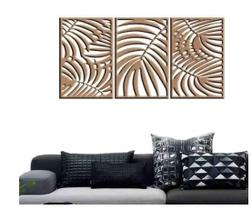 Quadro Decorativo Folhas 3MM Vazado em MDF para Decoração Quadro Decorativo Folhas 3MM Vazado em MDF para Decoração