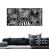 Quadro Decorativo Folhas 6mm Vazado - Mdf