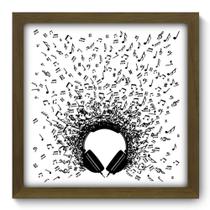 Quadro Decorativo - Fone de Ouvido - 33cm x 33cm - 042qdgm
