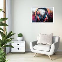 Quadro Decorativo Fone Ouvido Colors - 50x70cm