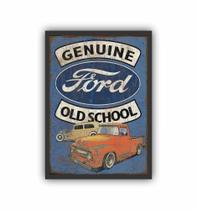Quadro Decorativo Ford Moldura Preta