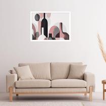 Quadro Decorativo Formas Garrafas Abstrato - 50x70cm Quadro Decorativo Formas Garrafas Abstrato - 50x70cm