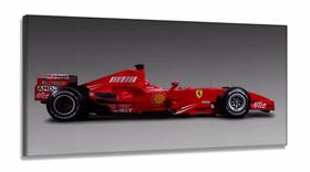 Quadro Decorativo Fórmula 1 Ferrari 1em Tecido Canvas