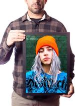 Quadro Decorativo Foto Billie Eilish All The Good Girls