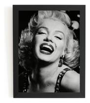 Quadro Decorativo Foto Marilyn Monroe Poster Com Moldura