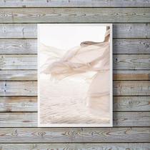 Quadro Decorativo Fotografia Branca Praia Mulher 24x18cm - com vidro