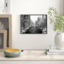 Quadro Decorativo Fotografia Floresta com Neve 45x34cm