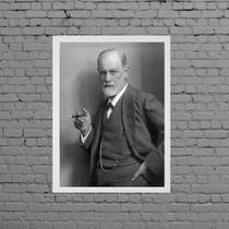 Quadro Decorativo Fotografia Freud 45X34Cm