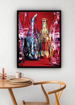 Quadro Decorativo Fotografia Garrafas Coca-Cola - 70X50Cm