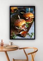 Quadro Decorativo Fotografia Hamburgueria - 70x50cm Quadro Decorativo Fotografia Hamburgueria - 70x50cm