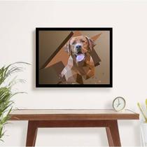 Quadro Decorativo Fotografia Labrador 45x34cm
