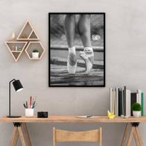 Quadro Decorativo Fotografia Pernas de Bailarina 45x34cm