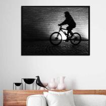 Quadro Decorativo Fotografia Pessoa Pedalando 45x34cm Quadro Decorativo Fotografia Pessoa Pedalando 45x34cm
