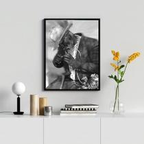 Quadro Decorativo Fotografia Preto Velho 24x18cm Quadro Decorativo Fotografia Preto Velho 24x18cm