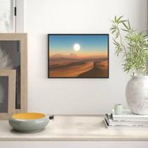 Quadro Decorativo Fotografia Sol Do Deserto 34x23cm