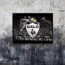 Quadro Decorativo Fotografia Torcida Do Galo 45X34Cm