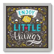 Quadro Decorativo - Frase - 33cm x 33cm - 163qdrb