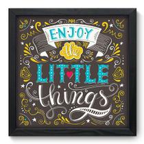 Quadro Decorativo - Frase - 33cm x 33cm - 163qdrp