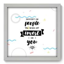 Quadro Decorativo - Frase - 33cm x 33cm - 195qdrb