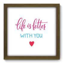 Quadro Decorativo - Frase - 33cm x 33cm - 222qdrm