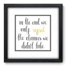 Quadro Decorativo - Frase - 33cm x 33cm - 234qdrp