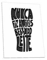Quadro Decorativo Frase Amigos 28 x 20 cm MDF 6mm Quadro Decorativo Frase Amigos 28 x 20 cm MDF 6mm