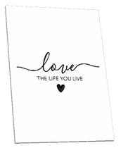 Quadro Decorativo Frase Amor Romantico 28 x 20 cm MDF 6mm