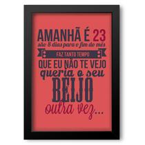 Quadro Decorativo Frase De Música Kid Abelha Mdf 30X45Cm - Mix Adesivos