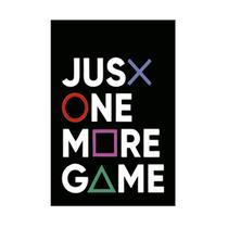 Quadro Decorativo Frase Jus x One More Game 30x20 Mdf Adesivado Quadro Decorativo Frase Jus x One More Game 30x20 Mdf Adesivado