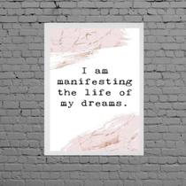 Quadro Decorativo Frase Lei De Atração 24x18cm - com vidro Quadro Decorativo Frase Lei De Atração 24x18cm - com vidro