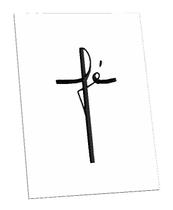 Quadro Decorativo Frase Religiao Fe 28 x 20 cm MDF 6mm