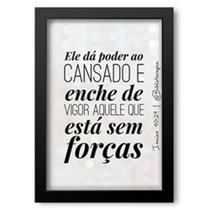 Quadro Decorativo Frase Versículos 13 - 30x45cm