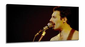 Quadro Decorativo Fred Mercury em Tecido Canvas 130x60