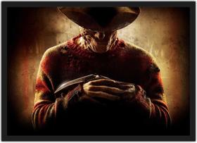 Quadro Decorativo Freddy Krueger Filmes Terror Cinema Decorações Com Moldura G02 Quadro Decorativo Freddy Krueger Filmes Terror Cinema Decorações Com Moldura G02