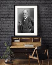 Quadro Decorativo Freud P&B 60X48Cm