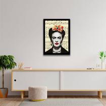 Quadro Decorativo Frida Flores 45x34cm