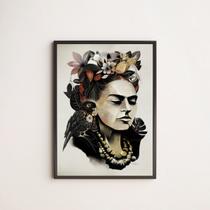 Quadro Decorativo Frida Geométrico 33x24cm - com vidro Quadro Decorativo Frida Geométrico 33x24cm - com vidro
