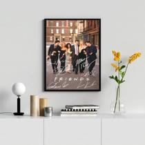 Quadro Decorativo Friends Assinaturas Atores 45x34cm - com vidro