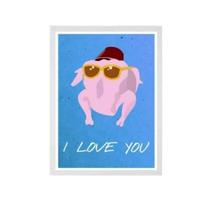 Quadro Decorativo Friends I Love You 24X18 Com Vidro - Preta