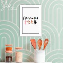 Quadro Decorativo Friends Vegano