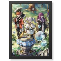 Quadro Decorativo Frieren e a Jornada para o Além GEEK.FRAME vidro premium anime presente otaku