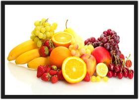 Quadro Decorativo Frutas Cozinhas Gourmet Decorações Com Moldura G01 - Vital Quadros