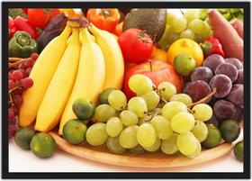 Quadro Decorativo Frutas Cozinhas Gourmet Decorações Com Moldura G04 - Vital Quadros