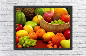 Quadro Decorativo Frutas Gourmet Cozinhas Restaurantes Decorações Com Moldura Quadro Decorativo Frutas Gourmet Cozinhas Restaurantes Decorações Com Moldura