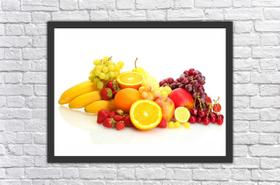 Quadro Decorativo Frutas Gourmet Cozinhas Restaurantes Decorações Com Moldura